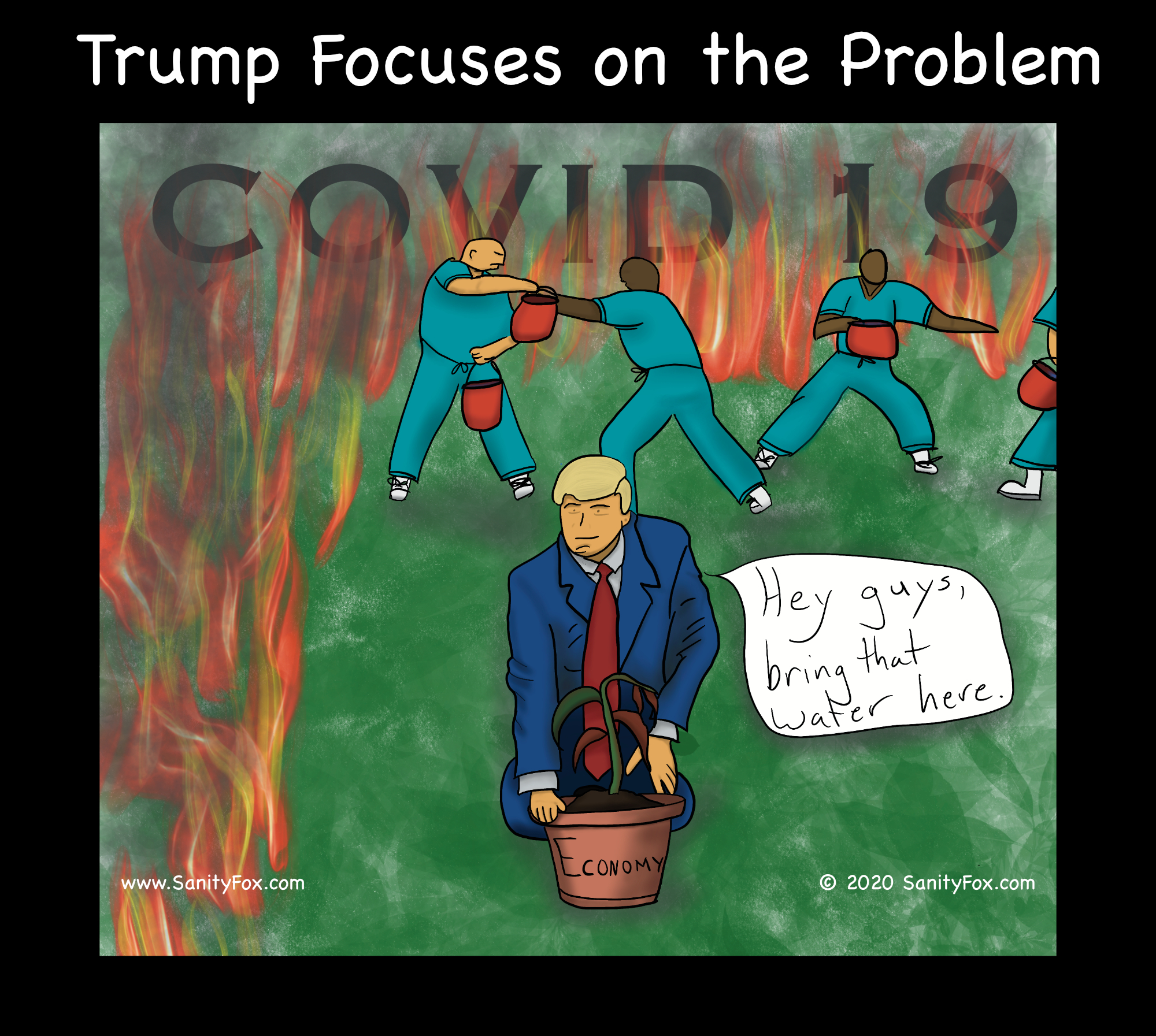 Trump Focuses on the Problem